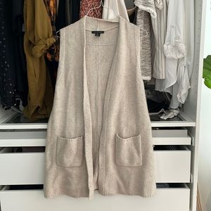 Tahari long vest sweater duster